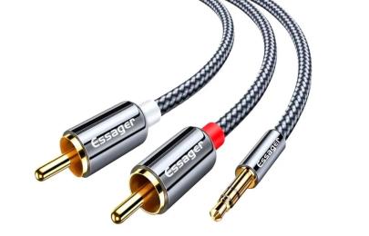 Аудіо-кабель Essager Monster Audio Cable Jack 3.5 (тато)  -  2 RCA (тато) 2m (EYPZJ-MYA0H)