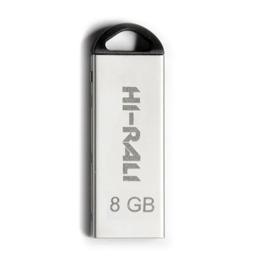 Флеш память Hi-Rali Fit Series Silver 8GB (HI-8GBFITSL)