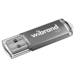 Флеш память Wibrand USB 2.0 Cougar 8GB Silver (WI2.0/CU8P1S)