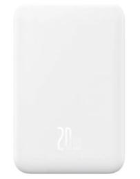 Зовнішній портативний акумулятор Baseus Magnetic Mini 20W 5000mAh White