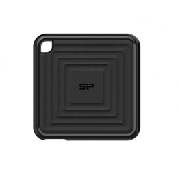 Зовнішній SSD диск Silicon Power 256GB, PC60, Type-C (USB 3.2 Gen 2), 540/500 MB/s Black (SP256GBPSDPC60CK)
