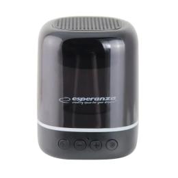 Акустика портативна Esperanza RGB Illuminated FM Viola Black (EP154)