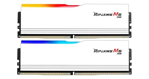 Оперативна память G.Skill 64GB (2x32GB) DDR5 6400 MHz Ripjaws M5 RGB White (F5-6400J3239G32GX2-RM5RW)