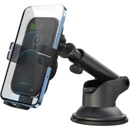 Тримач в авто XO WX027 Car holder 15W Wireless Charger Black