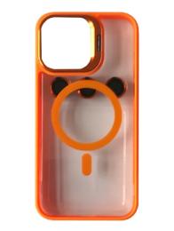 Чохол-накладка Infinity BRACKET CLEAR CAMERA LENS MAGSAFE for iPhone 14 Orange