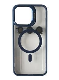 Чохол-накладка Infinity BRACKET CLEAR CAMERA LENS MAGSAFE for iPhone 14 Pro Dark Blue