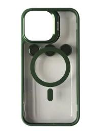 Чохол-накладка Infinity BRACKET CLEAR CAMERA LENS MAGSAFE for iPhone 14 Pro Max Dark Green