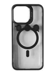 Чохол-накладка Infinity BRACKET CLEAR CAMERA LENS MAGSAFE for iPhone 15 Black