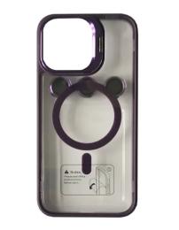 Чохол-накладка Infinity BRACKET CLEAR CAMERA LENS MAGSAFE for iPhone 15 Pro Deep Purple