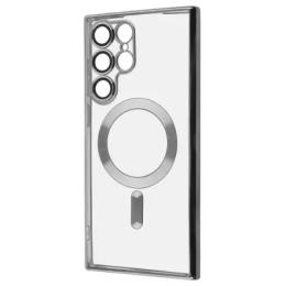 Чохол-накладка WAVE Metal Color Case with Magnetic Ring Samsung Galaxy S22 Ultra Silver
