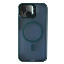 Чохол-накладка Infinity CASE PRO MATTE FORTABLE CAMERA LENS MAGSAFE for iPhone 15 Dark Blue