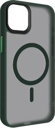 Чохол-накладка ArmorStandart Uniq Magsafe для Apple iPhone 15 Plus Dark Green (ARM75323)