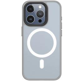 Чохол-накладка Blueo Skin Friendly Frosted with MagSafe для Apple iPhone 15 Pro Max Gray