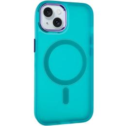 Чохол-накладка EpiK TPU + PC Lily with MagSafe для Apple iPhone 15 (6.1) Green