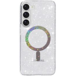 Чохол-накладка EpiK TPU Eclipse Sparkle (MagFit) для Samsung Galaxy S24 + Clear