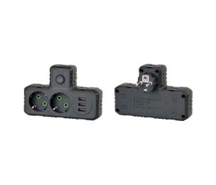 Мережевий розгалужувач Voltronic F302 Black