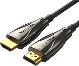 Відео-кабель Vention ALABX HDMI (тато) - HDMI (тато), 50m Black Zinc Alloy