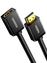 Відео-кабель Ugreen HD107 HDMI (тато)  -  HDMI (мама), 0.5m Black (10140)