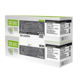 Тонер-картридж для принтера ColorWay для Canon 057 Bk DUAL PACK (CW-C057FM) Black