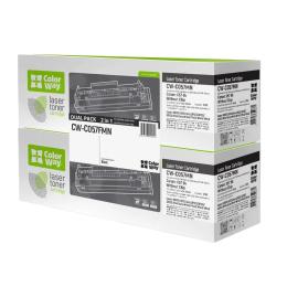 Тонер-картридж для принтера ColorWay для Canon 057 Bk DUAL PACK Black (CW-C057FMN)