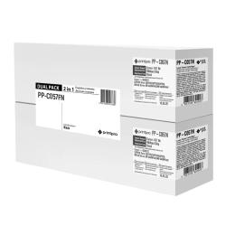 Тонер-картридж для принтера PrintPro для Canon 057 Bk DUAL PACK Black (PP-C057FN)