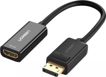 Перехідник Ugreen MM137 DisplayPort (тато)  -  HDMI (мама) v1.2 1080p 60hz 0.25m Black (40362)