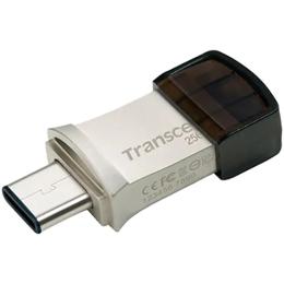 Флеш память Transcend JetFlash 890 256GB USB + Type-C3.1 Silver (TS256GJF890S)