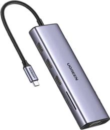 USB-хаб Ugreen CM498 (15601) Gray