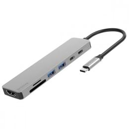 USB-хаб Proove Iron Link 7 in 1 Silver