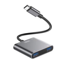 USB-хаб XO HUB012B 4 in 1 Silver