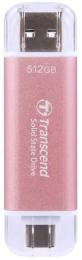 Зовнішній SSD диск Transcend ESD310P Pink 512 GB (TS512GESD310P)