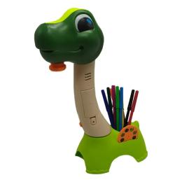 Набір для малювання Bambi SE-123 Light Green 18 предметів, динозавр, слайди, маркери