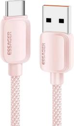 Дата-кабель Essager EXC7A-WL04-P Type A (тато) - Type C (тато), 1m Pink