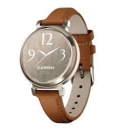 Смарт-годинник Garmin Lily 2 Cream Gold with Tan Leather Band (010-02839-60)