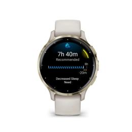 Смарт-годинник Garmin Venu 3s Soft Gold Stainless Steel Bezel with Ivory Case and Silicone Band (010-02785-54)