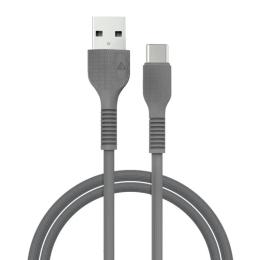 Дата-кабель Acclab AL-CBCOLOR-T1BK USB-A (тато) - USB Type-C (тато), 1.2m Black (1283126518232)