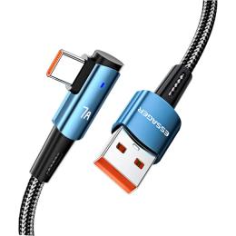 Дата-кабель Essager (EXCWT7A-CGA03-P) USB-A (тато)  -  Type C (тато) 2м Blue