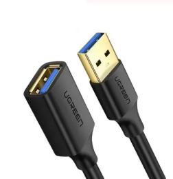 Дата-кабель Ugreen US129 USB Type A (тато) - USB Type A (мама), 1.5m Black (30126)