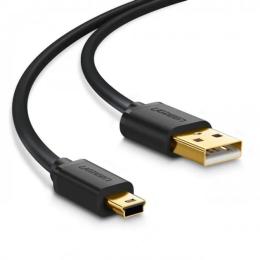 Дата-кабель Ugreen US132 USB-А (тато) - Mini USB (тато), 1m Black (10355)