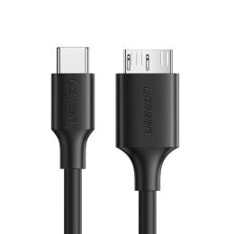Дата-кабель Ugreen US312 USB-C (тато) - MicroUSB (тато), 1m Black (20103)