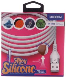 Дата-кабель MOXOM (MX-CB50) USB (тато)  -  MicroUSB (тато) 1м White