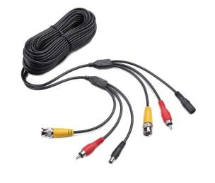 Коаксіальний кабель Voltronic BNC + DC + AV 30m Black