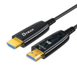 Відео-кабель Dtech (DT-HOF8020) HDMI (тато)  -  HDMI (тато) 2.1v 20m Black