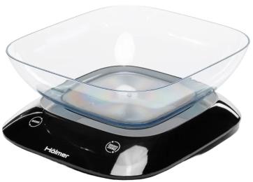 Ваги кухонні Holmer HSK-1817GL Black