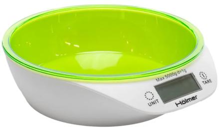 Ваги кухонні Holmer HSK-2018RB White Green