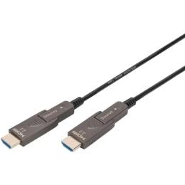 Відео-кабель Digitus (AK-330127-100-S) HDMI (тато)  -  HDMI (тато) 10m Black 4K AOC