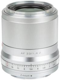 Обєктив Viltrox AF 33mm f/1.4 Z Silver