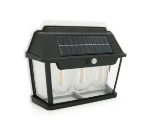 Вуличний світильник Voltronic YT9993 Black c сонячною панеллю+датчик руху