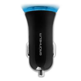 Автомобільний адаптер для телефона Grunhelm GCC-13L Black