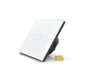 Вимикач Voltronic AOYAN AY-EU-D603 White триканальний